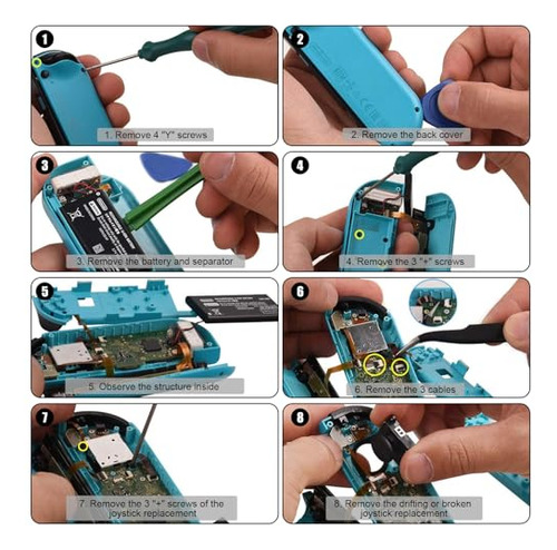Juego De 4 Piezas Joy-con Joystick Reemplazo Para Switch Y L