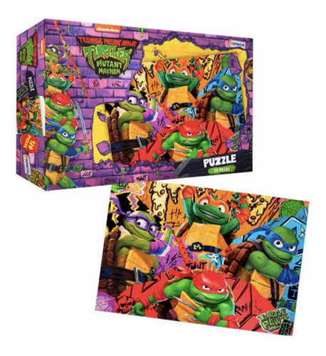 Tmnt Mutant Mayhem Puzzle 120 Pzs