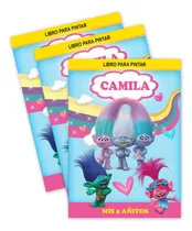 Comprar Kit Imprimible Mini Librito Personalizados Pintar Trolls 