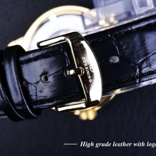Reloj Forsining Fashion Mechanical Skeleton Para Hombre