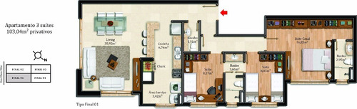 Imagem 7 de 7 de Apartamento De 3 Dormitórios - 4450