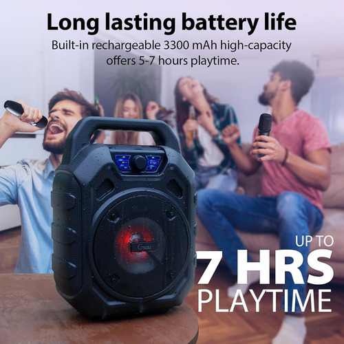 Máquina De Karaoke Gsou Con 2 Micrófonos