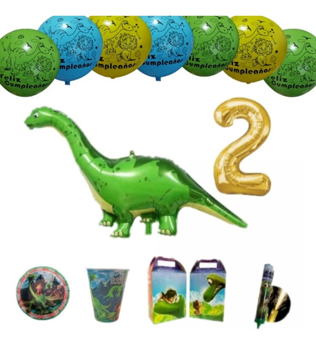 Gran Dinosaurio Paq Fiesta Artículos 10 Niños Decoración 