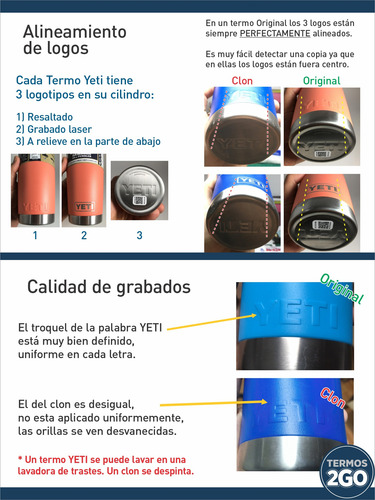 Termo Yeti Tumbler 30 Onzas Tapa Magnética Original Colores