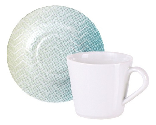 Kit Xícaras E Pires De Chá 12 Pç 185ml Polaris Tramontina Porcelana