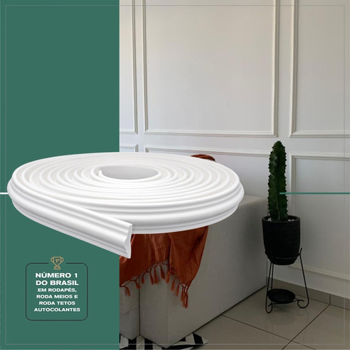 Imagem 1 de 7 de Rodameio Autocolante Eva Flexível 4cm - 3 Metros + Brinde