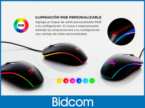 Mouse gamer de juego HyperX MOUSE Pulsefire Surge HX-MC002B negro