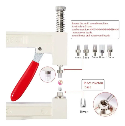 Fixitfast X0145 Juego De Remachadora Con Accesorios De Perlas
