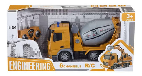 Camion Mezclador Con Luz Rc Radio Control Escala 1:24