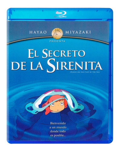 El Secreto De La Sirenita Ponyo Ghibli Pelicula Blu-ray