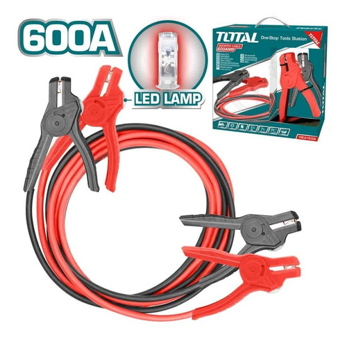 Imagen 1 de 2 de Cables Auxiliares Total 600 Amp Con Bombillo Led