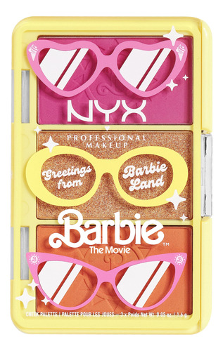 Nyx Professional Makeup Barbie, Mini Paleta De Mejillas - S.