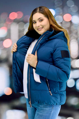 Chamarra Calvin Klein Mod. Cjbj6575 Con Gorro