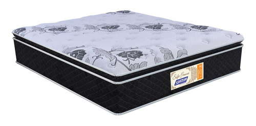 Colchão Queen Gazin 158x32x198cm - Densidade D28 Cr401b Cor Preto/Branco