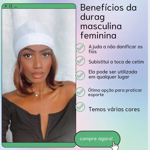 Durag Silky Modelo Wave Touca Toca Feminina/masc Promoção