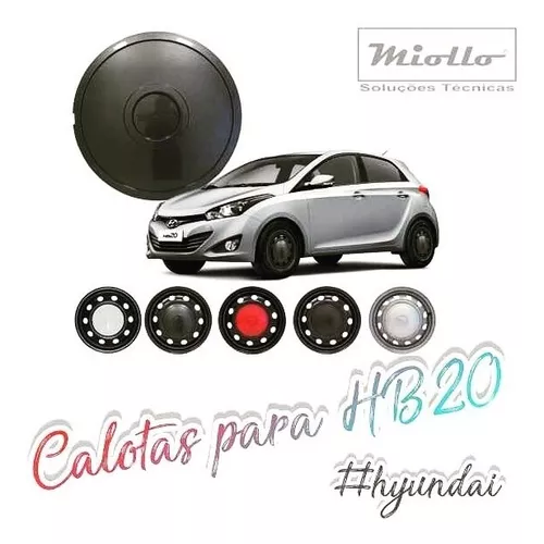 Jogo Calotas Miolo Para Rodas Coquinho Hyundai Hb20 Aro 14