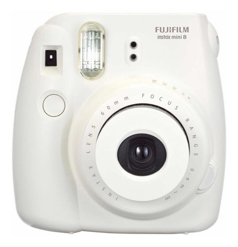 Cámara Fujifilm Instax Mini 8 Blanca + Funda Puntos B/n