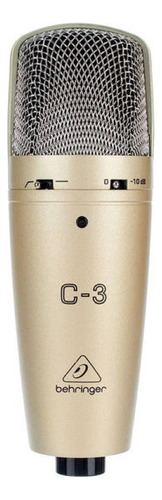 Microfone condensador multipadrão Behringer C3 - Oddity Gold Color