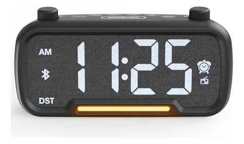 Despertador Bluetooth Luz Nocturna Reloj Digital Regulable Y