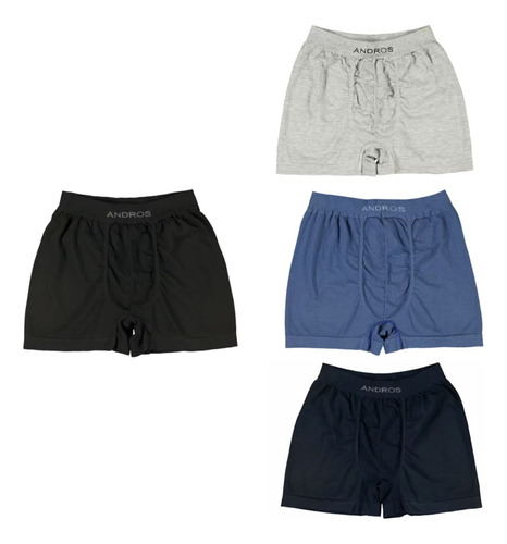 Pack X3 Boxer Andros Algodon S/costura Hombre A 5015