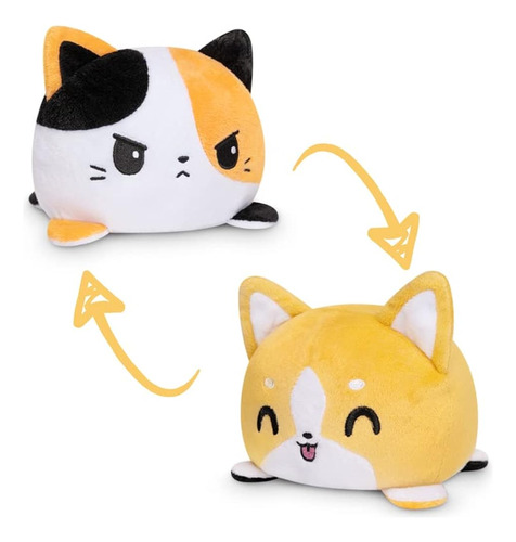 Teeturtle - El Gato Reversible Original + Peluche De Perro -