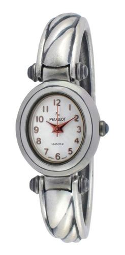 Reloj Mujer Pp Peuge 715-3 Cuarzo Pulso Plateado Just Watche