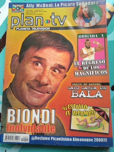 Revista Plan Tv Biondi Brigada A Carlitos Bala Enero 2000 