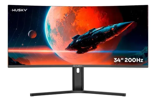 Monitor Gamer Curvo Husky Boreal 34" WQHD Ultrawide 200Hz 1ms Adaptive Sync HDR - HMG00234PT