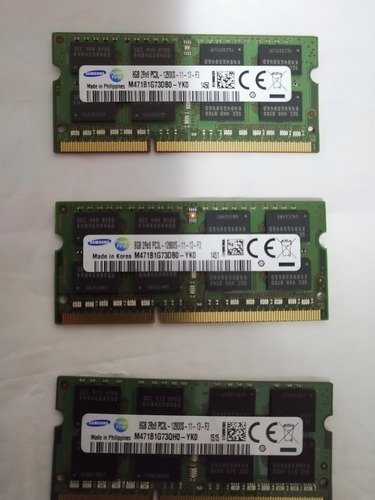 Memoria 8 Gb Ddr3 Pc3l-12800s