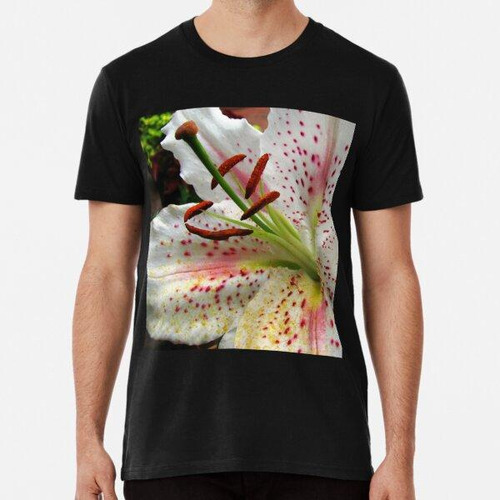 Remera Perfume Y Polen - Hermoso Lirio Oriental Algodon Prem