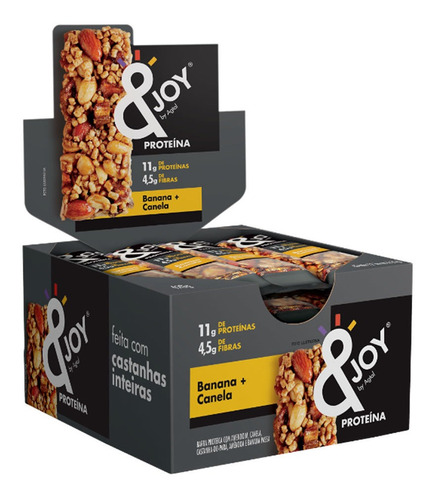 Barra De Nuts Enjoy Com Proteína Banana E Canela 12x35g