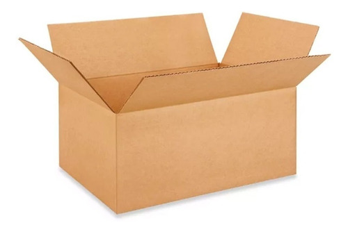 25 Cajas De Cartón Para Envíos Kraft 46 X 30 X 20 Cm