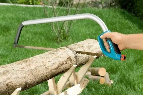 Imagen 3 de 5 de Sierra De Arco Serrucho Mango Comfort Poda Troncos Madera