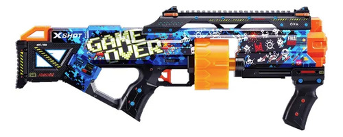 Zuru - X - Shot Lanzador 16 Dardos Game Over Azul Marino