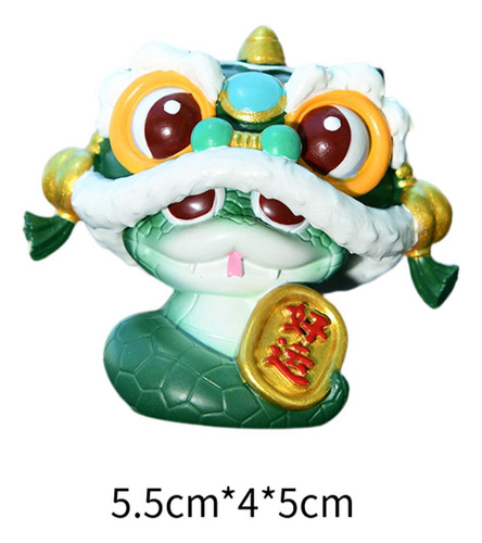 Estatua De Serpiente De Año Nuevo Chino, Escultura Verde