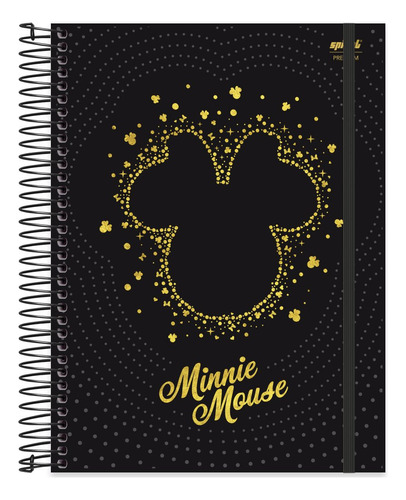 Caderno Universitário Capa Dura 15x1 240 Folhas Minnie