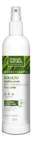 Solução Multifuncional Pré E Pós Massagem Erva Limão 380ml