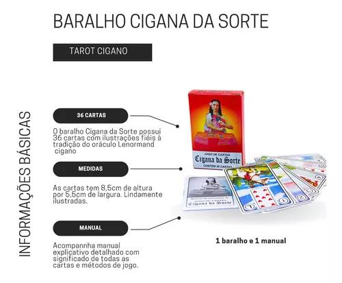 Marselha Baralho Cigano Da Sorte Tarot C/manual Iniciante