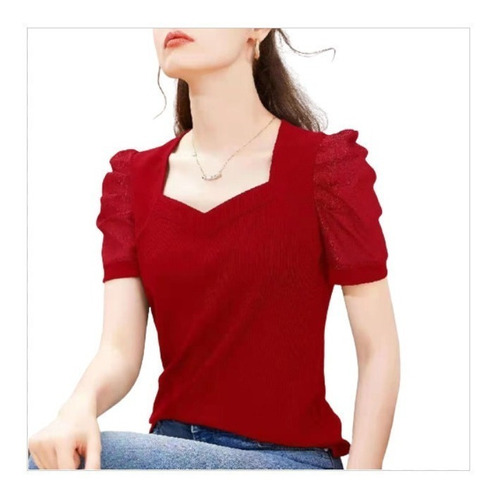 Blusa Casual Moderna Cómoda Mujer Suelta Elegante