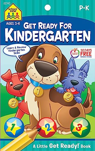 Book : School Zone - Get Ready For Kindergarten Workbook -.