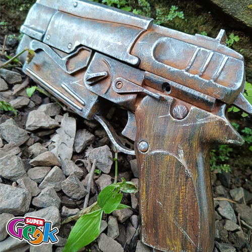 Fallout - Réplica Do Blaster De 10mm Em Impressão 3d