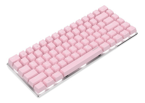 Imagen 5 de 7 de Teclado Mecánico Switch Red - Ajazz Ak-33 Sakura Pink