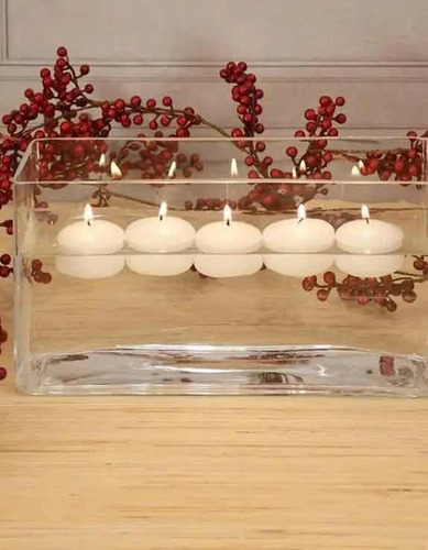 20 Velas Flotantes 4.5x3cm Oval Eventos Boda Pecera Alberca