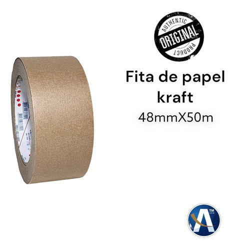 Fita Adesiva Kraft Para Embalagens 48mmx50m