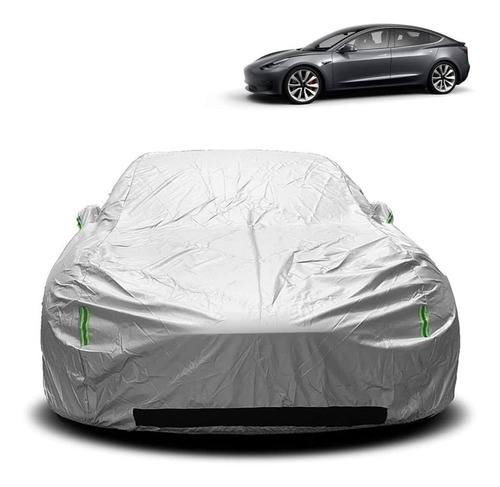 Tesla Model 3 Car Cover, Full Car Covers With Reflective Str