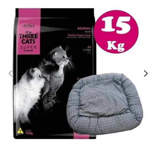 Three Cats Super Premium 15kg + Obsequio