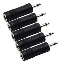 Comprar 5 X Adaptadores Plus 3.5 Mono A Plus 1\u002F4 Hembra Micrófono 