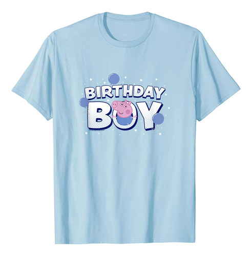 Peppa George Birthday Boy - Camiseta Con Logotipo De Globo F