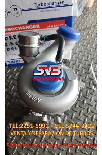 Venta De Turbo Kia Sorento 2.5 Crdi/d4cb/140cv 733952-5004