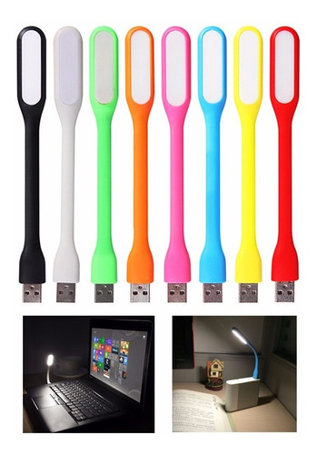 Lampara Luz Led Flexible Usb Notebook Cargador Linterna